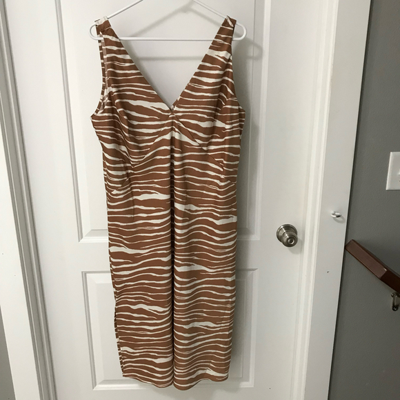 No Brand Dresses & Skirts - A New Day Zebra Stripe Polyester Slip Dress XXL NWT